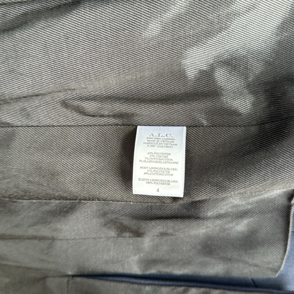 A.L.C. Sedgwick II Double-Breasted Blazer in Blue/Gold - size 4 - retail $695 - Picture 5 of 5